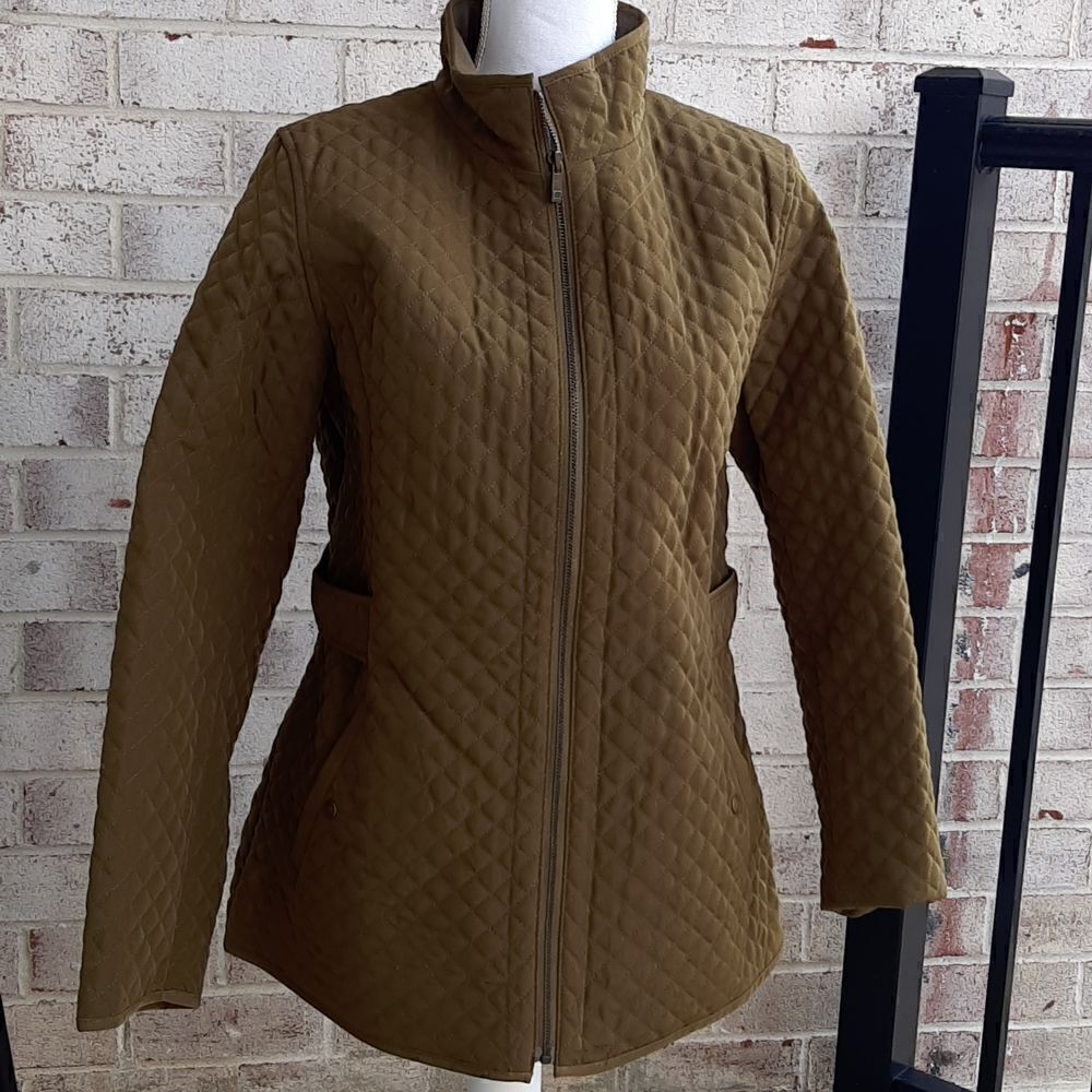 NWOT Liz Claiborne olive green outerwear jacket - Picture 2 of 13